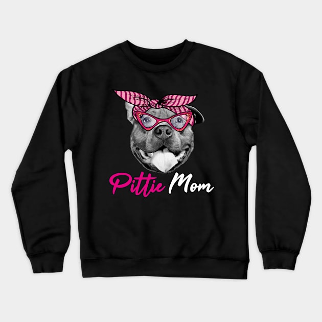 Pittie mom Crewneck Sweatshirt by PrettyPittieShop